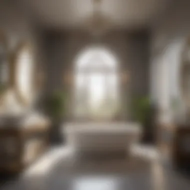 Transformative Luxury in Modern Bathroom Spaces Luxurious bathroom with a jetted bathtub and beautiful decor