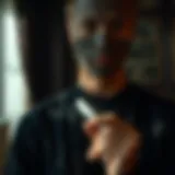 Personalized dark clothing with white marker