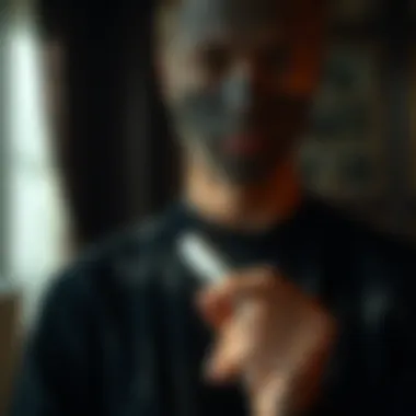 Personalized dark clothing with white marker