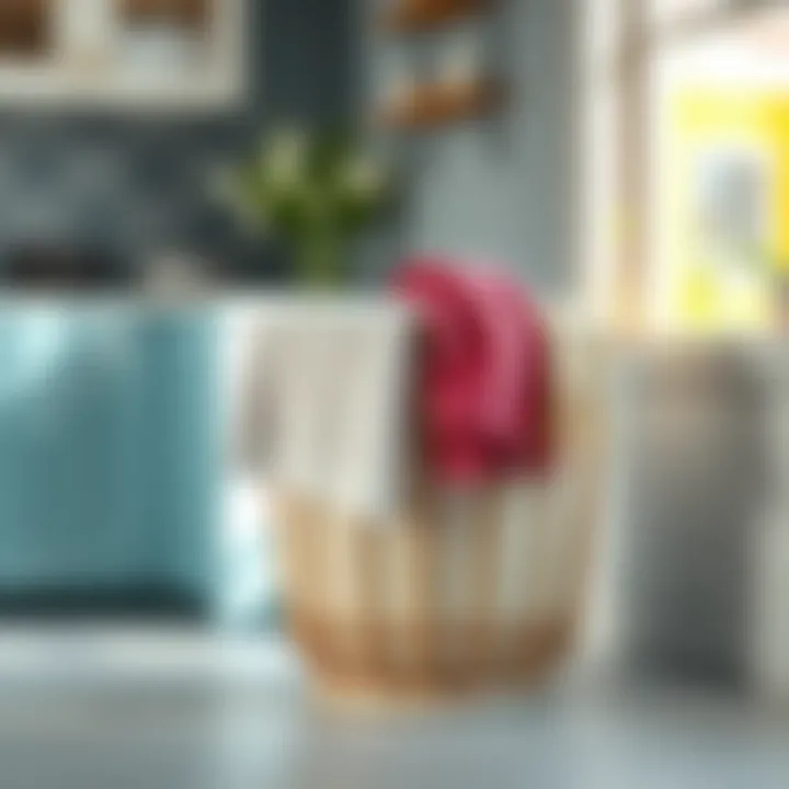 Elegant laundry basket design for wet towels