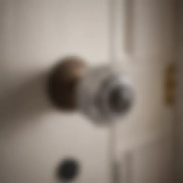 Variety of doorknob materials displayed on a stylish surface