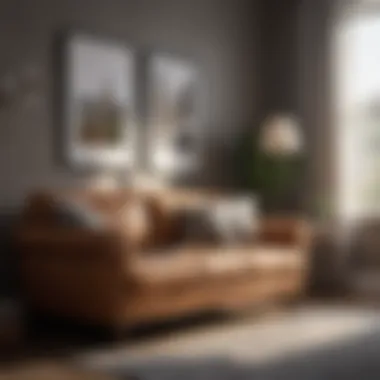 Cozy Corner: Stylish Couch Chair in Bedroom Elegant bedroom with a stylish couch chair in a cozy corner