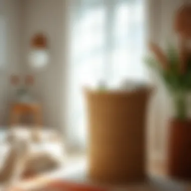 Versatile Seagrass Laundry Basket Use Functional seagrass laundry basket demonstrating versatility in various settings