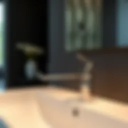 Elegant touchless faucet design showcasing minimalistic aesthetics