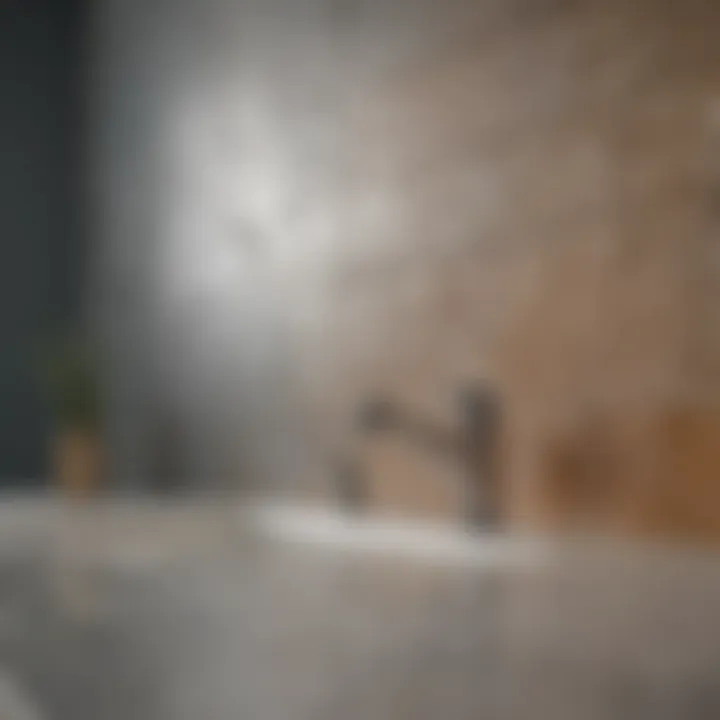 A close-up of paint types suitable for tile surfaces displayed elegantly