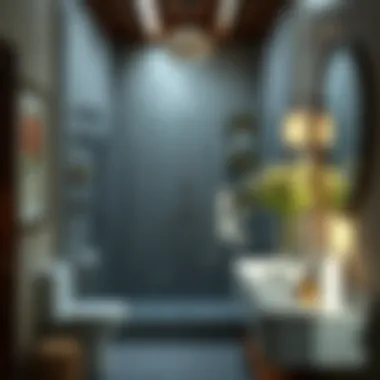 Serene Bathroom Environment Serene bathroom environment with walk-in shower