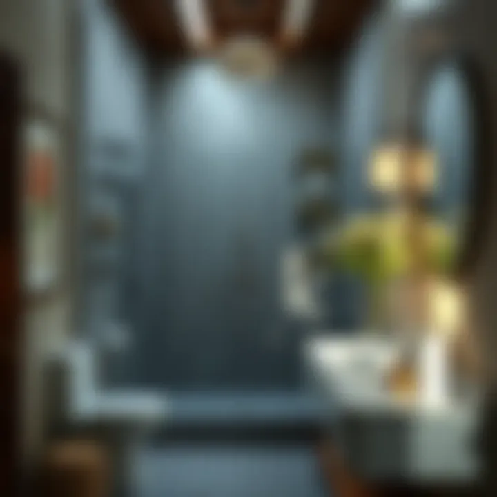 Serene Bathroom Environment Serene bathroom environment with walk-in shower