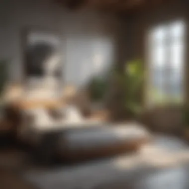 Wellness-Focused Bedroom Wellness-focused bedroom with plants and natural elements