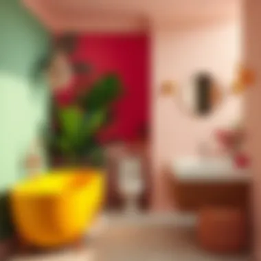 Vibrant Tropical Color Palette Color palette featuring vibrant tropical hues for bathroom decor