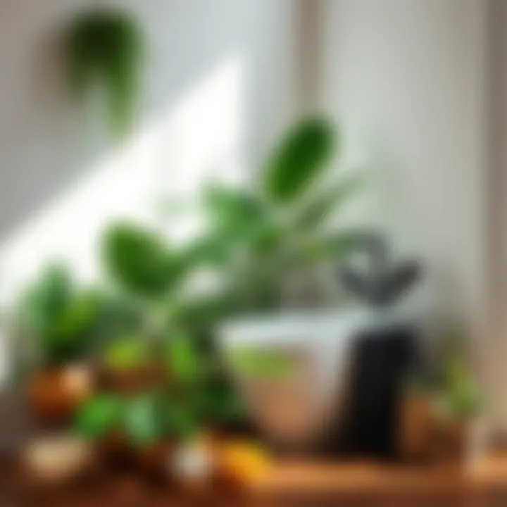 Selection of Tropical Plants for Decoration Beautiful selection of tropical plants perfect for bathroom decor