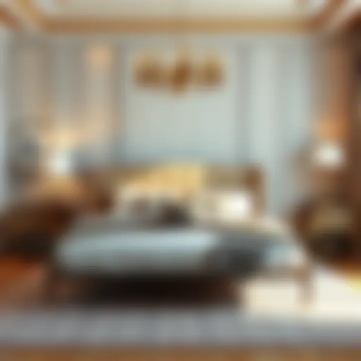 Stylish bedroom arrangement featuring a twin futon setup.