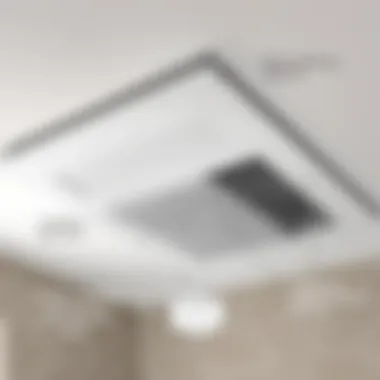 Installation Techniques for Exhaust Fan Covers Diagram illustrating the installation process of an exhaust fan cover