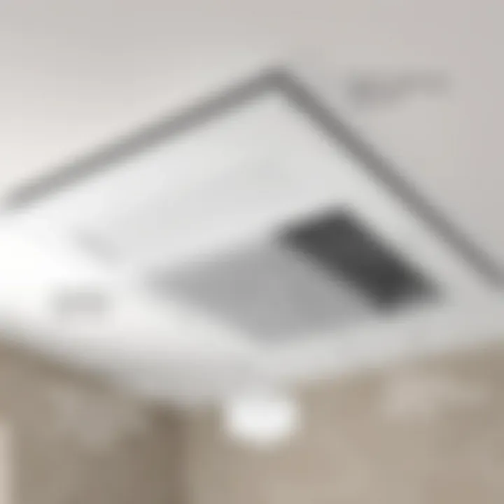 Installation Techniques for Exhaust Fan Covers Diagram illustrating the installation process of an exhaust fan cover