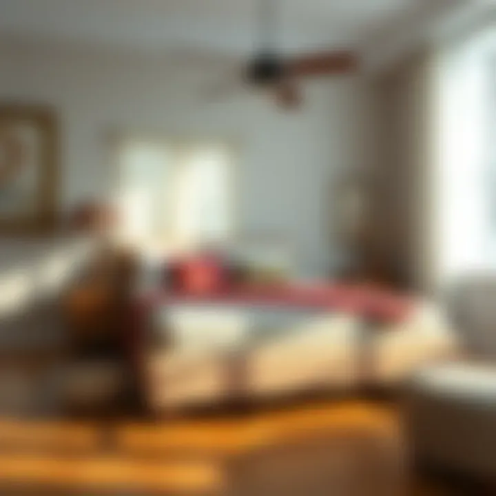 Heavy duty queen mattress frame enhancing bedroom decor