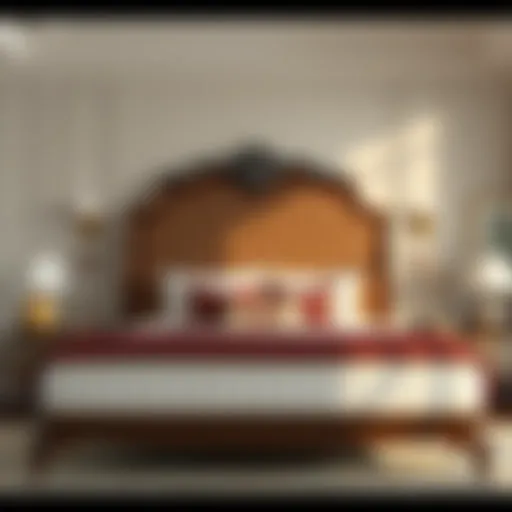 Elegant design of a heavy duty queen mattress frame