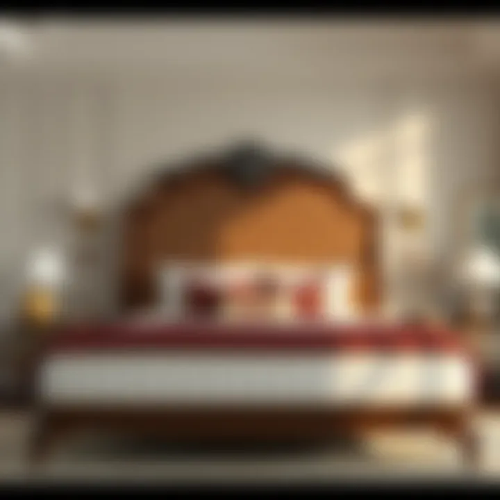 Elegant design of a heavy duty queen mattress frame