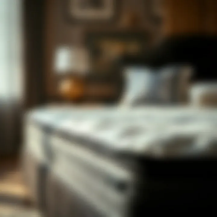 Close-up of materials used in heavy duty mattress frames