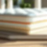 Layers of a Pillow Top Mattress Illustration of a sinking pillow top mattress showcasing its layers