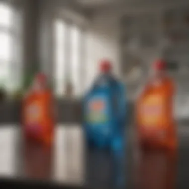 Efficacy Comparison of Detergents Comparison chart of cleaning efficacy between traditional and ultra concentrated detergents