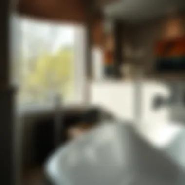 Stylish bathroom featuring a wall mounted bath filler