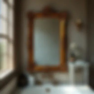 Timeless Charm of Vintage Mirrors Vintage ornate bathroom mirror with detailed frame