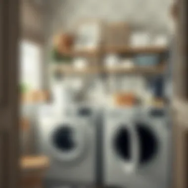 Organized Laundry Space with Unscented Detergent Laundry room featuring unscented detergent