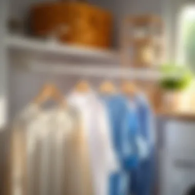 Tension rod used for drying clothes in a laundry room